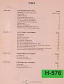 Haeger-Haeger HP6-B, Press Setup Oeprtions Parts and Electricals Manual 1972-HP6-B-01